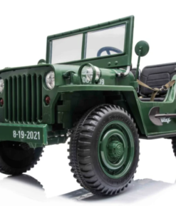 Alternative view of Willy’s Jeep Army 24V 3 seater Green