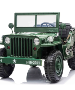 Willy’s Jeep Army 24V 3 seater Green