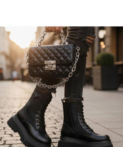 Alternative view of platform boots model 222046 Solea