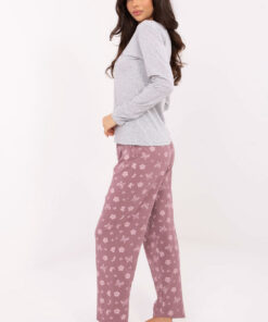 Alternative view of pyjama model 221203 Forever Pink
