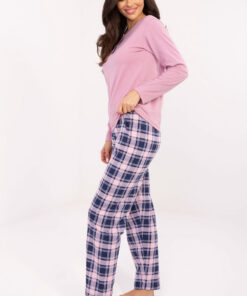 Alternative view of pyjama model 221205 Forever Pink