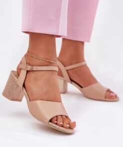 sandalen op hak model 213011 Step in style