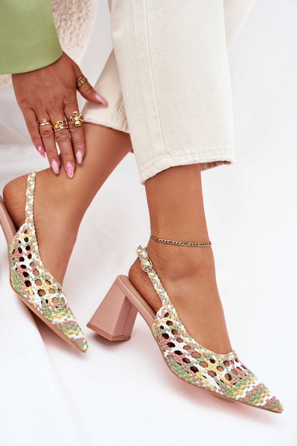 sandalen op hak model 214085 Step in style