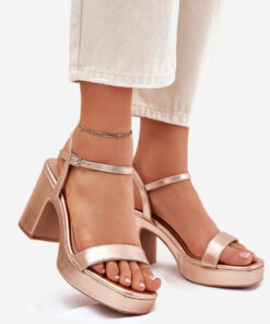 sandalen op hak model 214092 Step in style