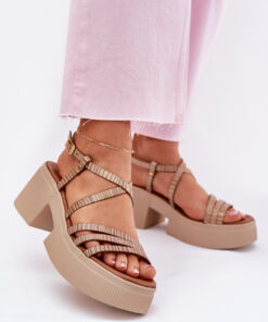 sandalen op hak model 214994 Step in style