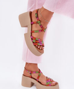 sandalen op hak model 215023 Step in style