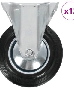 vidaXL 12 st Wielen vast 160 mm