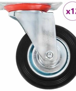 vidaXL 12 st Zwenkwielen 100 mm