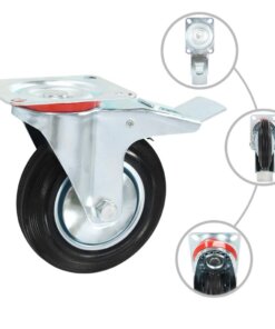 vidaXL 12 st Zwenkwielen 160 mm