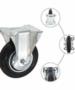 vidaXL 16 st Wielen vast 160 mm