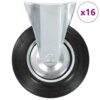 vidaXL 16 st Wielen vast 200 mm