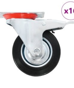 vidaXL 16 st Zwenkwielen 100 mm