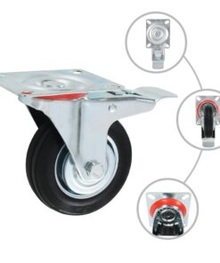 vidaXL 24 st Zwenkwielen 100 mm