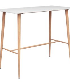 vidaXL 3-delige Barset wit