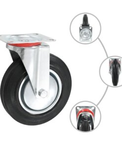vidaXL 32 st Zwenkwielen 200 mm