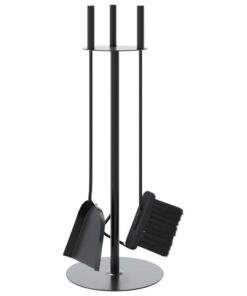 vidaXL 4-delige openhaardgereedschapset 22x59 cm staal
