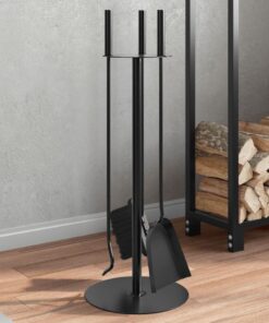vidaXL 4-delige openhaardgereedschapset 22x59 cm staal