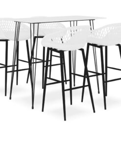 vidaXL 5-delige Barset wit