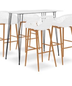 vidaXL 5-delige Barset wit