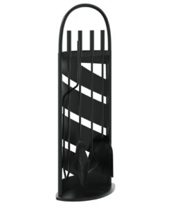 vidaXL 5-delige Haardset 23x15x66 cm staal