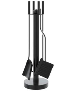 vidaXL 5-delige openhaardgereedschapset 18x56 cm staal