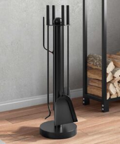 vidaXL 5-delige openhaardgereedschapset 18x56 cm staal
