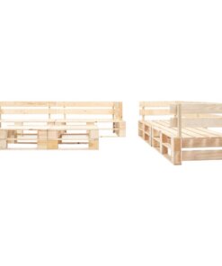 vidaXL 6-delige Loungeset pallet hout naturel