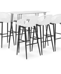 vidaXL 7-delige Barset wit