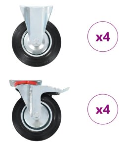 vidaXL 8 st Wielen 200 mm