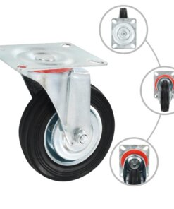 vidaXL 8 st Zwenkwielen 100 mm