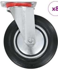 vidaXL 8 st Zwenkwielen 200 mm