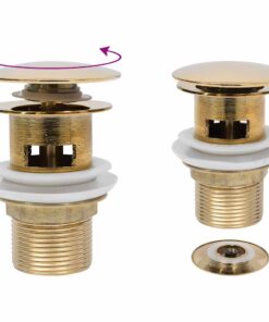 vidaXL Afvoer pop-up met overloop 6