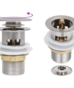 vidaXL Afvoer pop-up met overloop 6