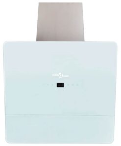 vidaXL Afzuigkap 600 mm gehard glas wit