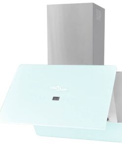 vidaXL Afzuigkap 600 mm gehard glas wit