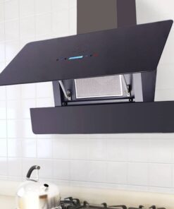 vidaXL Afzuigkap met aanraakscherm 900 mm zwart