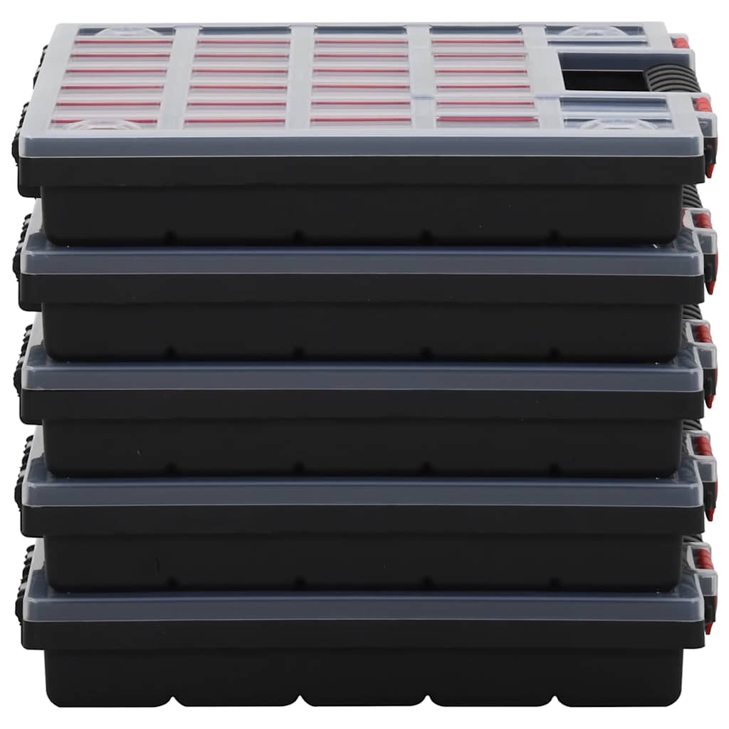 vidaXL Assortimentsdozen 5 st 40x30x5 cm polypropeen - Image 3