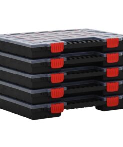 vidaXL Assortimentsdozen 5 st 40x30x5 cm polypropeen
