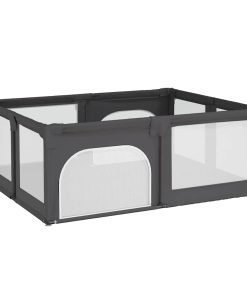 vidaXL Babybox met 2 deuren oxford stof donkergrijs