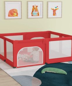 vidaXL Babybox met 2 deuren oxford stof rood