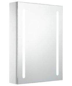 vidaXL Badkamerkast met spiegel en LED 50x13x70 cm