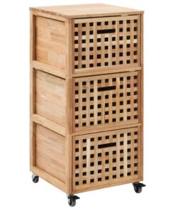 vidaXL Badkamerkastje 41x41x91 cm massief walnotenhout