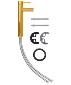 vidaXL Badkamermengkraan 12x30 cm goudkleurig