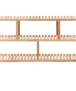 vidaXL Badkamerrek 100x40x65 cm massief walnotenhout