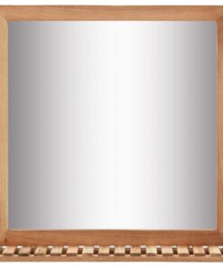 vidaXL Badkamerspiegel 60x12x62 massief walnotenhout