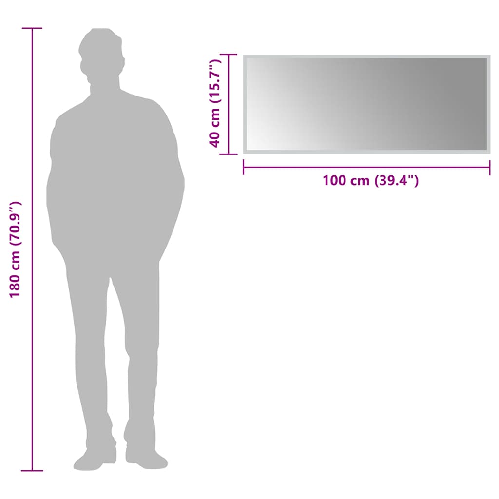 vidaXL Badkamerspiegel LED 100x40 cm - Afbeelding 6