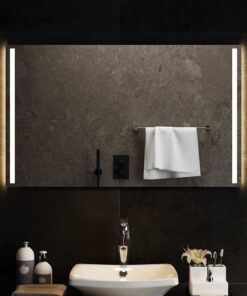 vidaXL Badkamerspiegel LED 100x60 cm