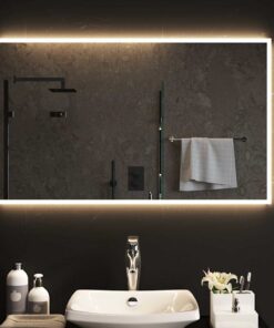 vidaXL Badkamerspiegel LED 100x60 cm