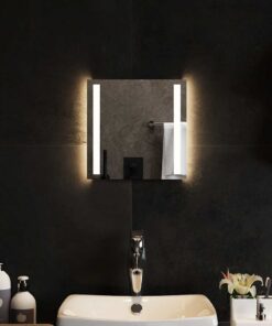 vidaXL Badkamerspiegel LED 30x30 cm