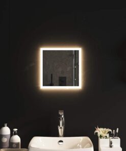 vidaXL Badkamerspiegel LED 30x30 cm